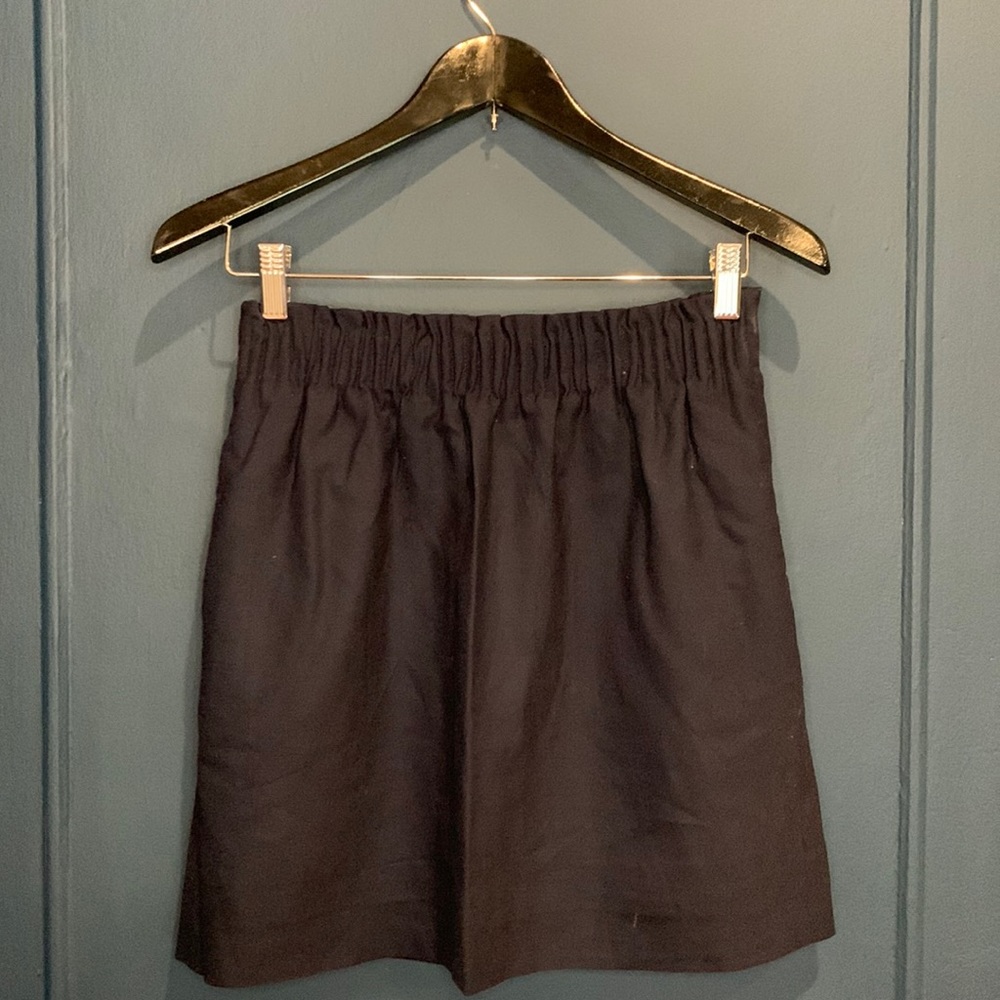 JCrew Gorgeous dark blue wool/poly skirt